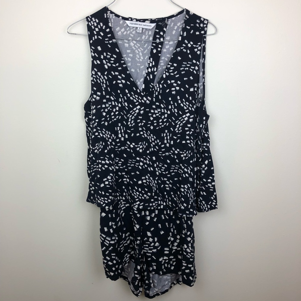 Cupcakes and Cashmere Jaxon Open Back Romper S